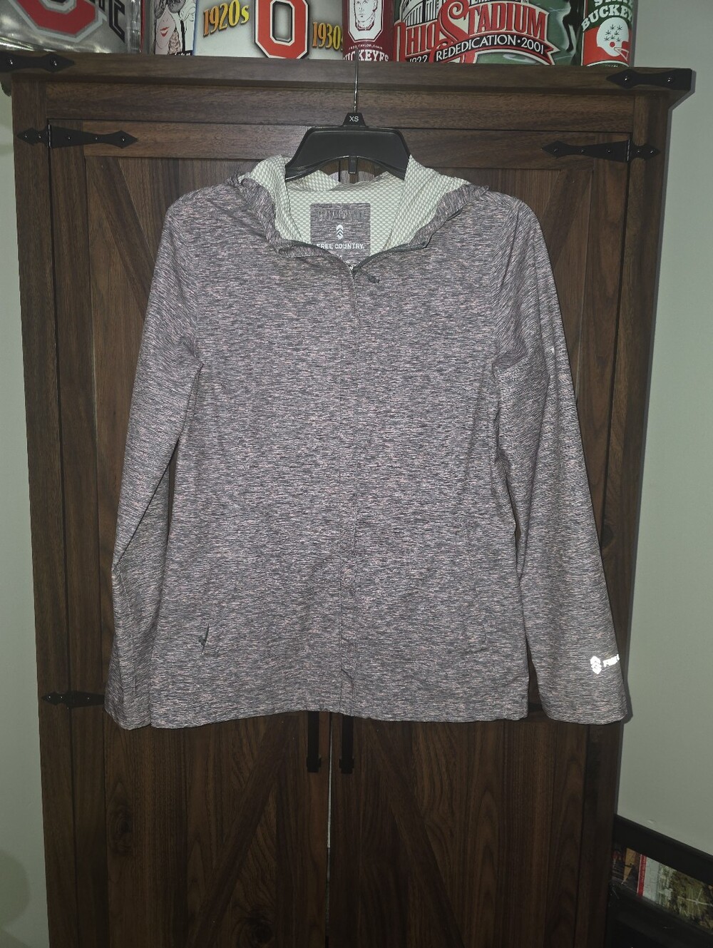 Women's FREE COUNTRY Lightweight Hooded Windbreaker Jacket Size Small